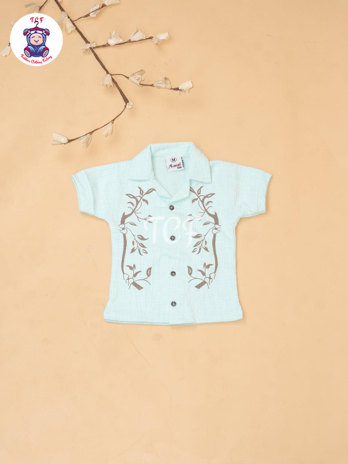 Green - Boys Readymade Cotton Shirts & Shorts
