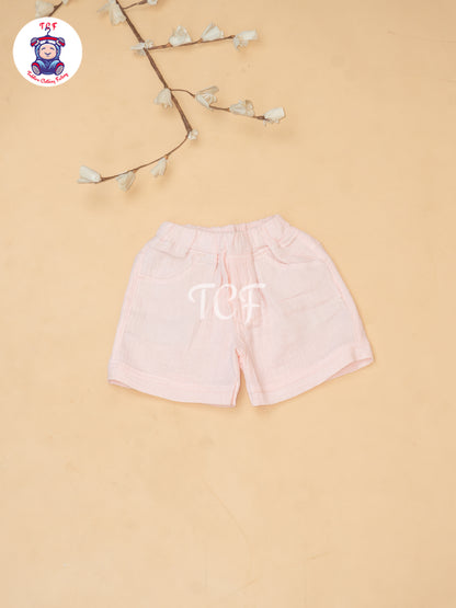 Peach - Boys Readymade Cotton Shirts & Shorts