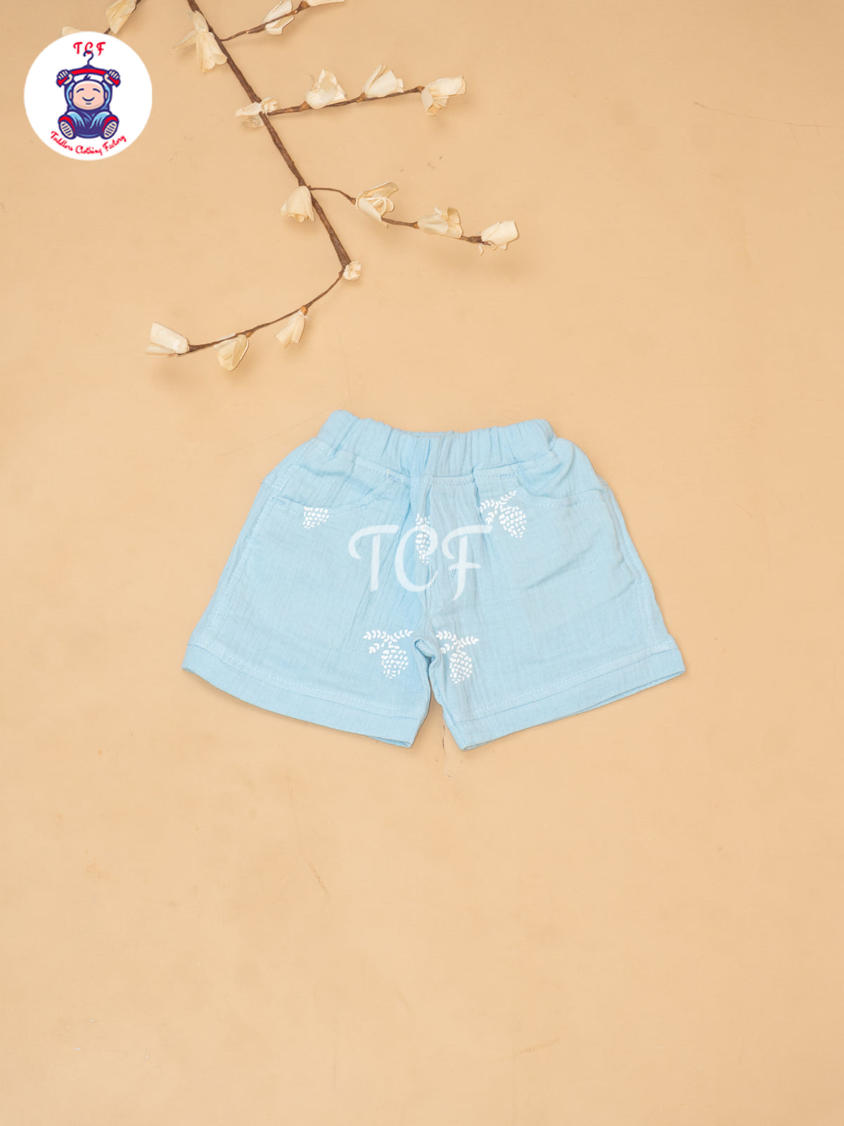 Sky Blue - Boys Readymade Cotton Shirts & Shorts