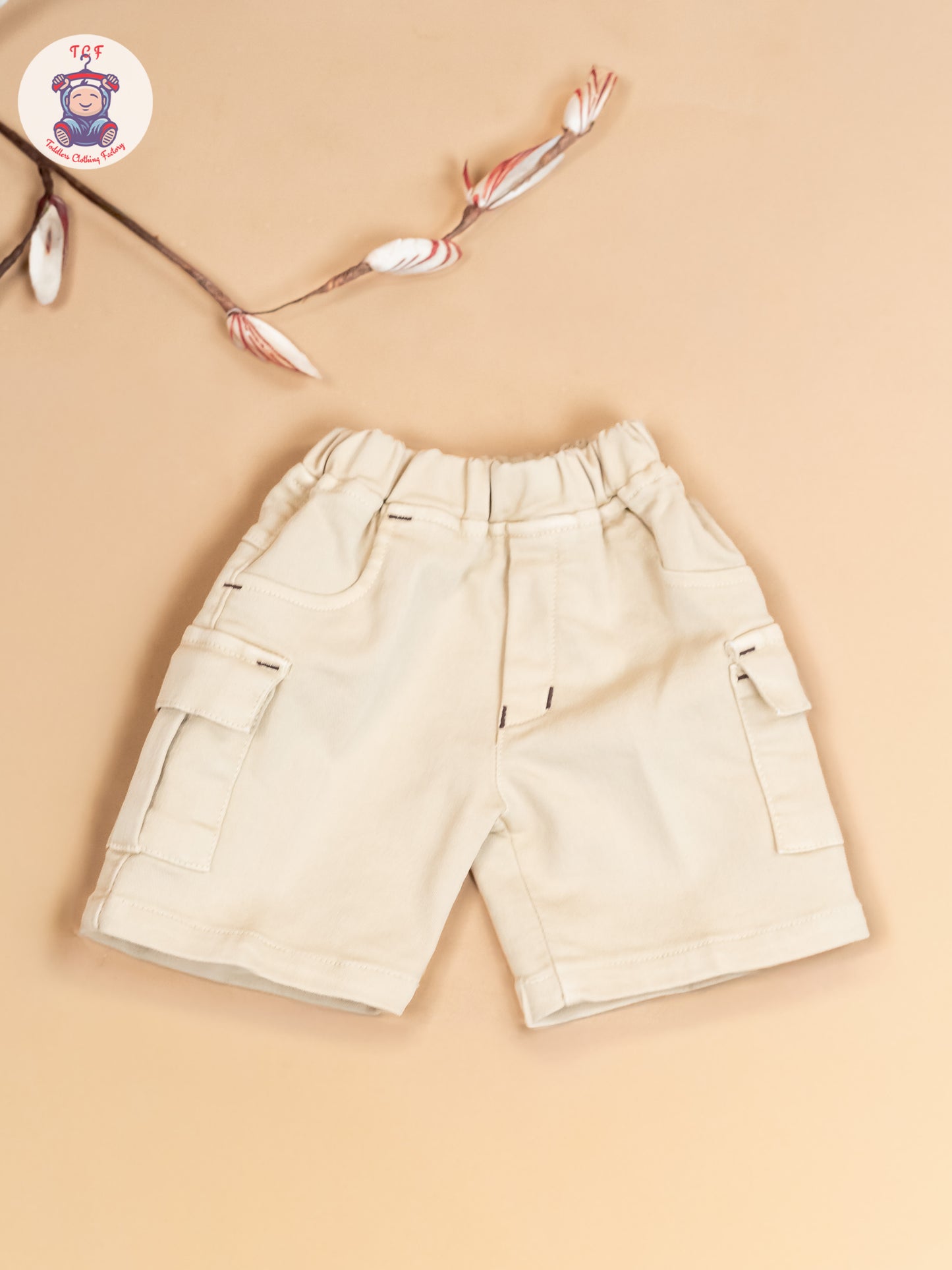 Coffee Brown & Beige - Boys Readymade Cotton Shirts & Shorts