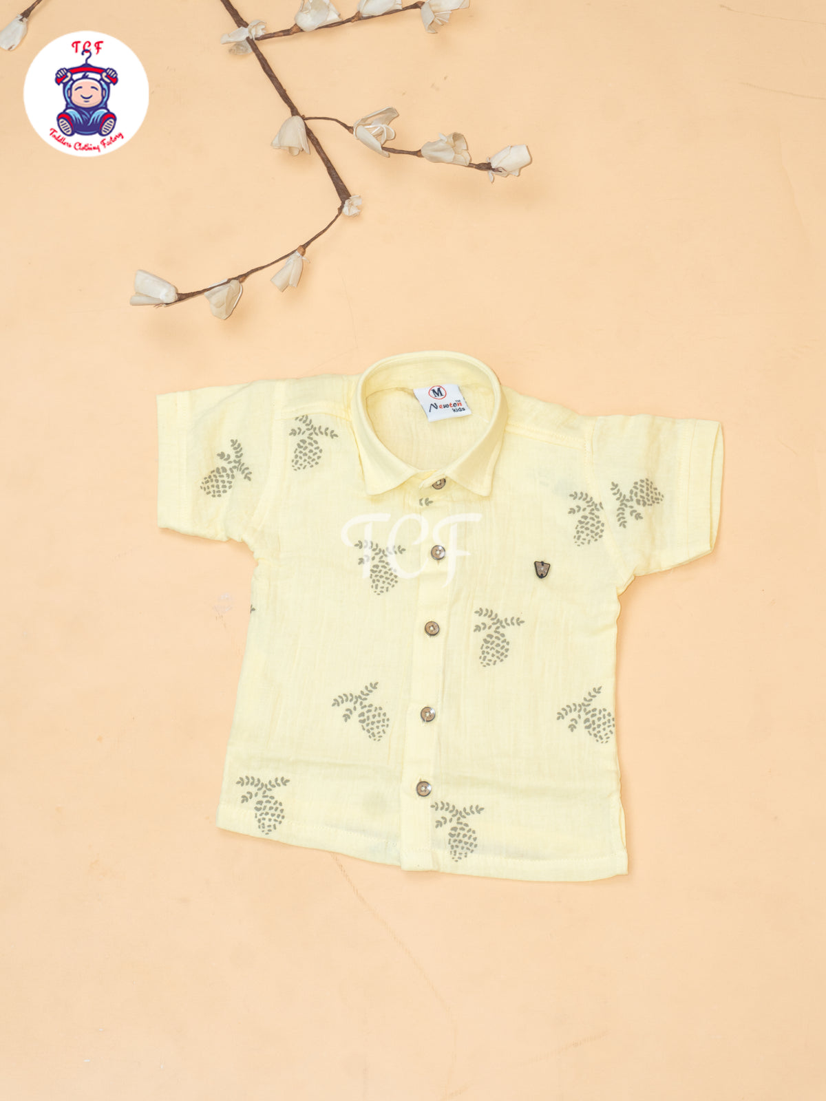 Yellow - Boys Readymade Cotton Shirts & Shorts