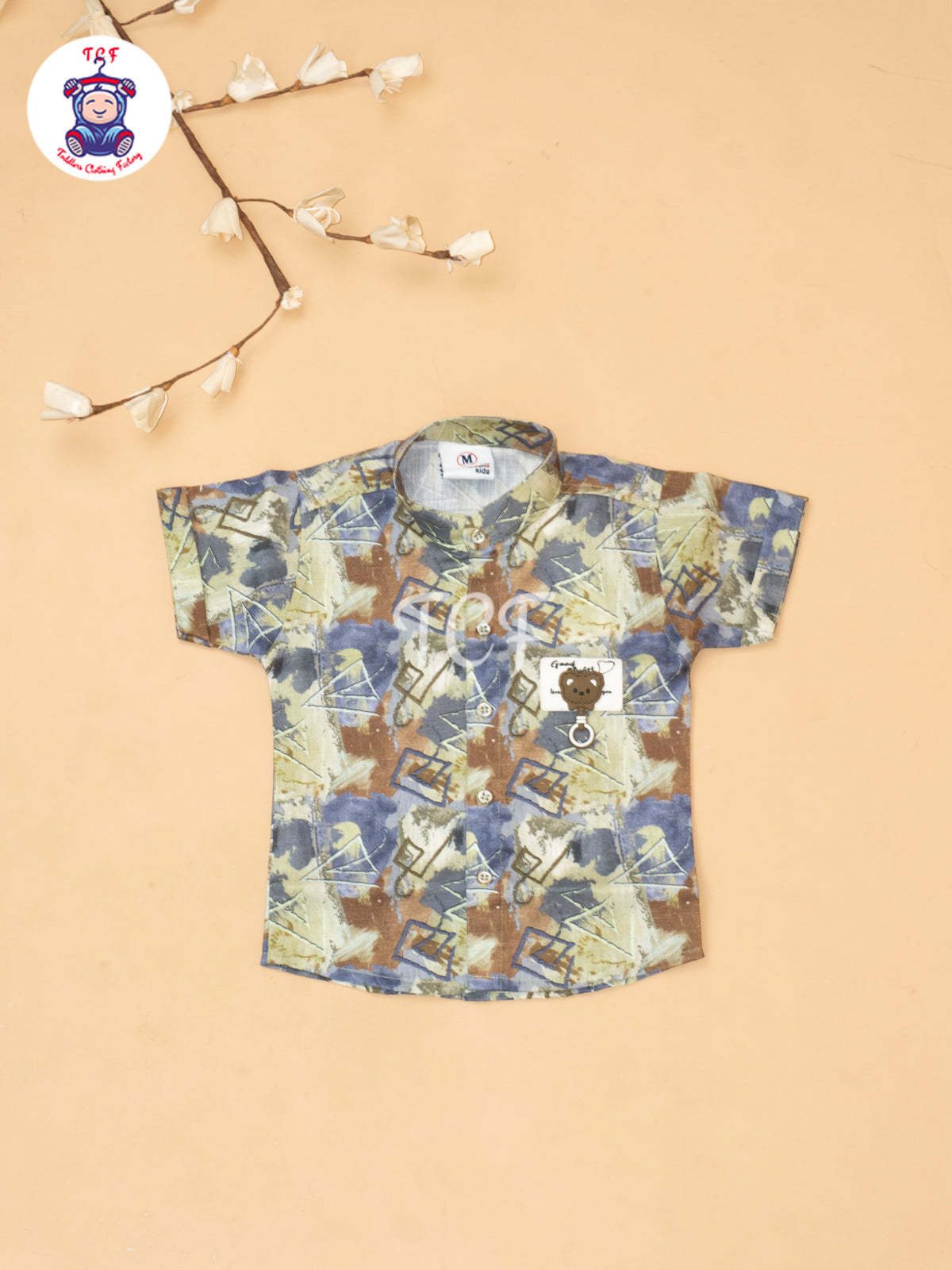 Green - Boys Readymade Cotton Shirts & Shorts
