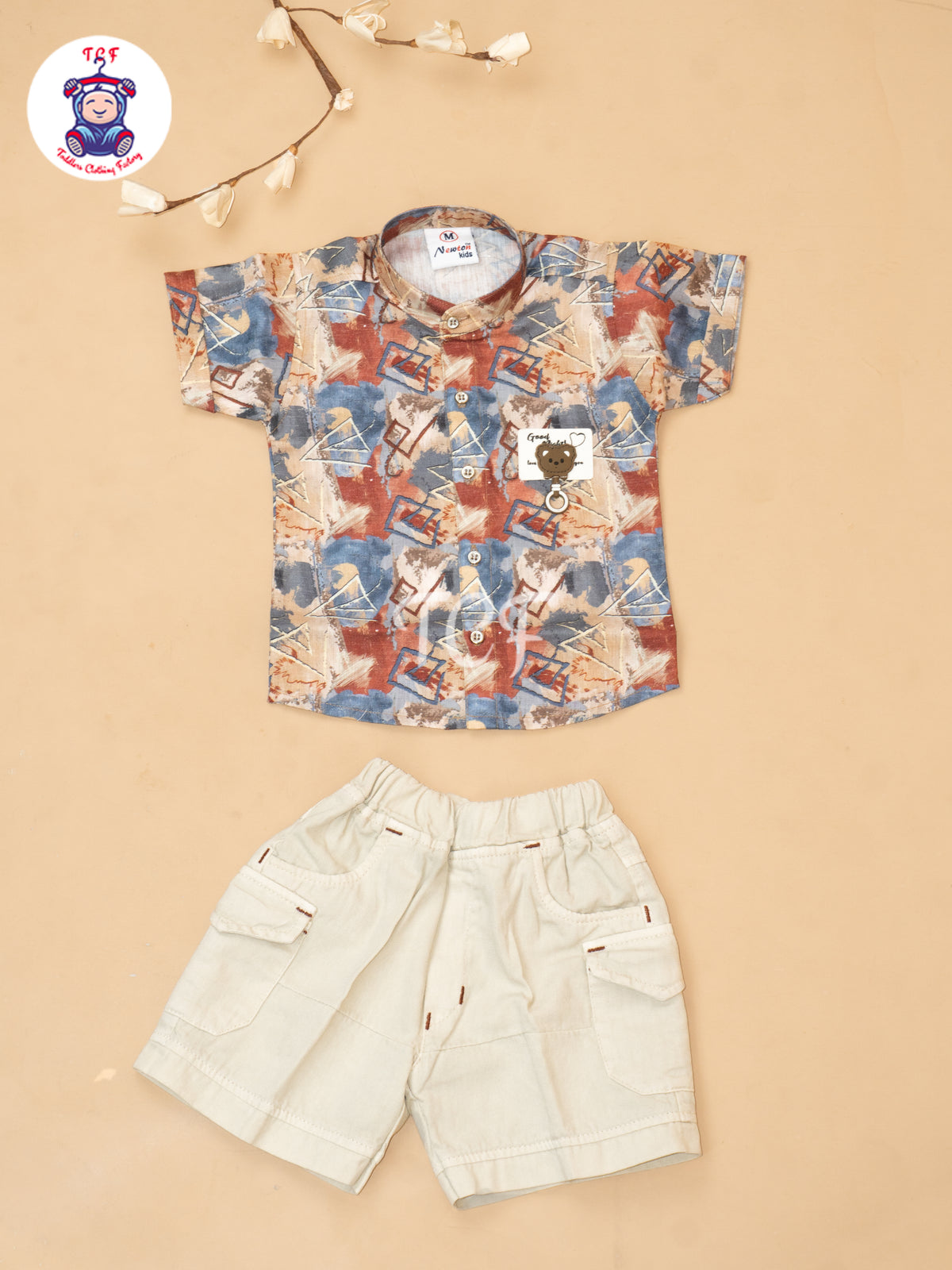 Blue - Boys Readymade Cotton Shirts & Shorts