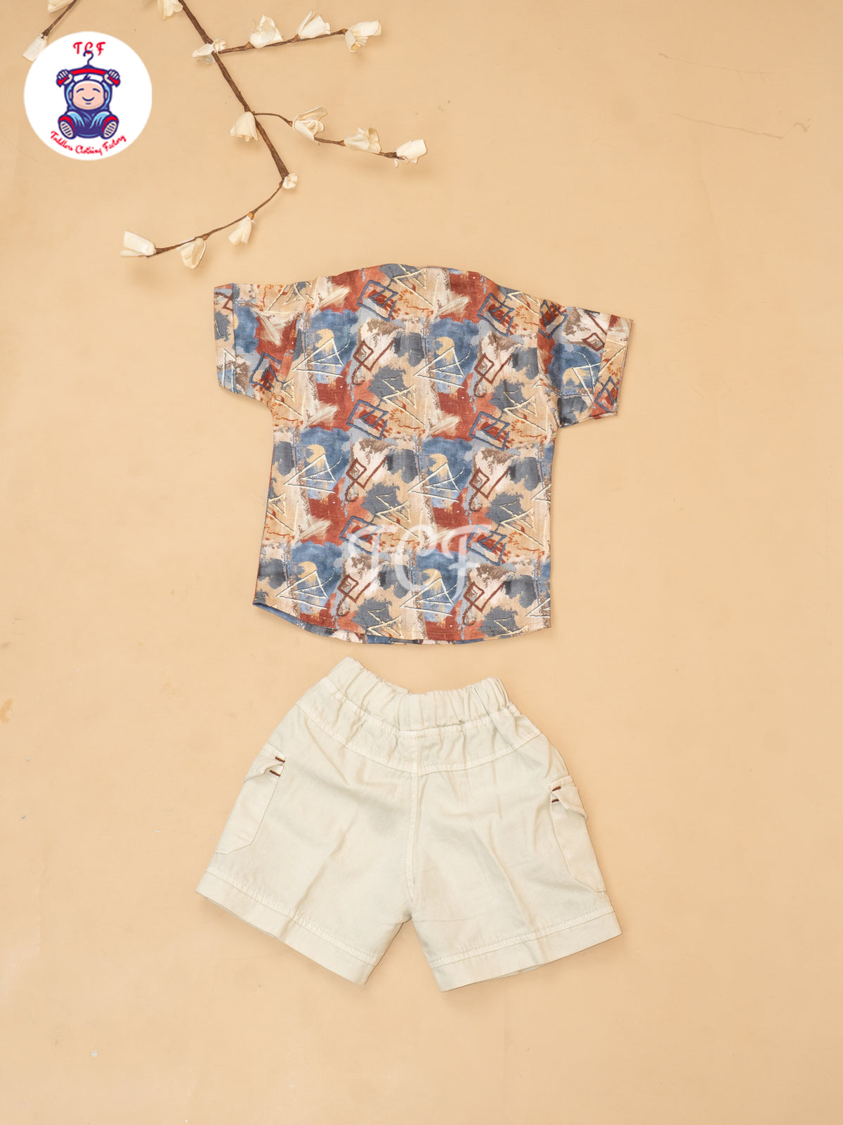 Blue - Boys Readymade Cotton Shirts & Shorts