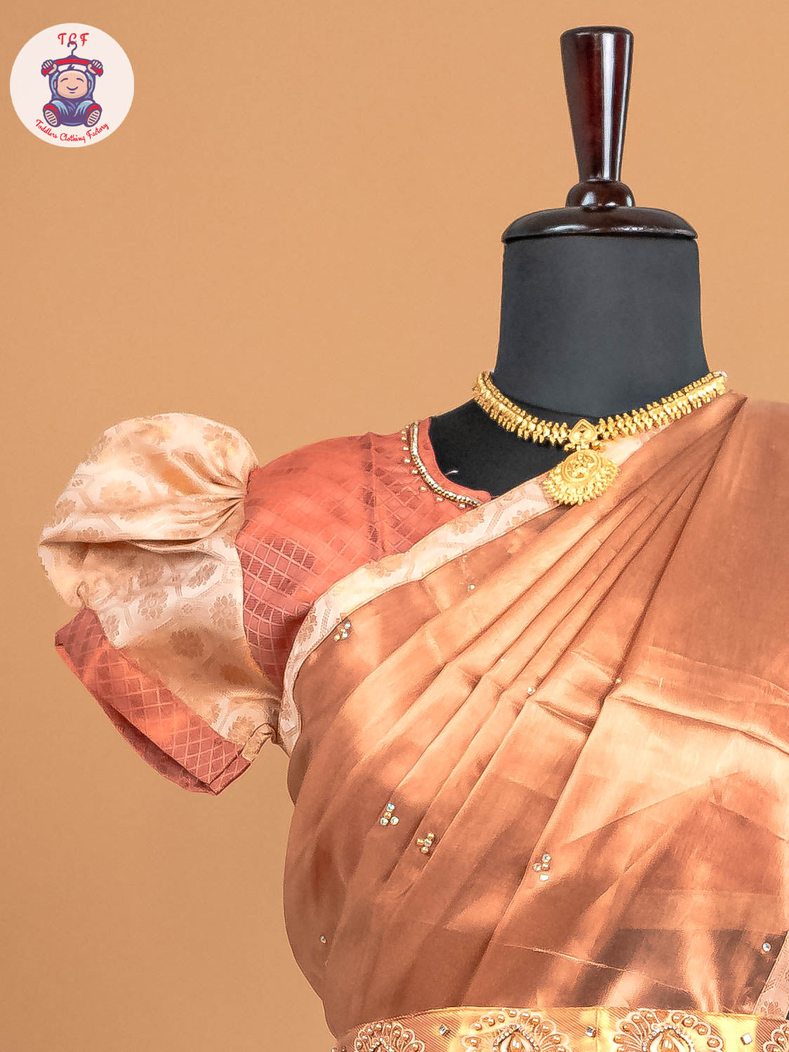 Sandal - Girls Readymade Welcro Saree