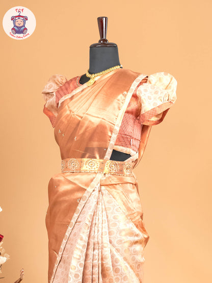 Sandal - Girls Readymade Welcro Saree