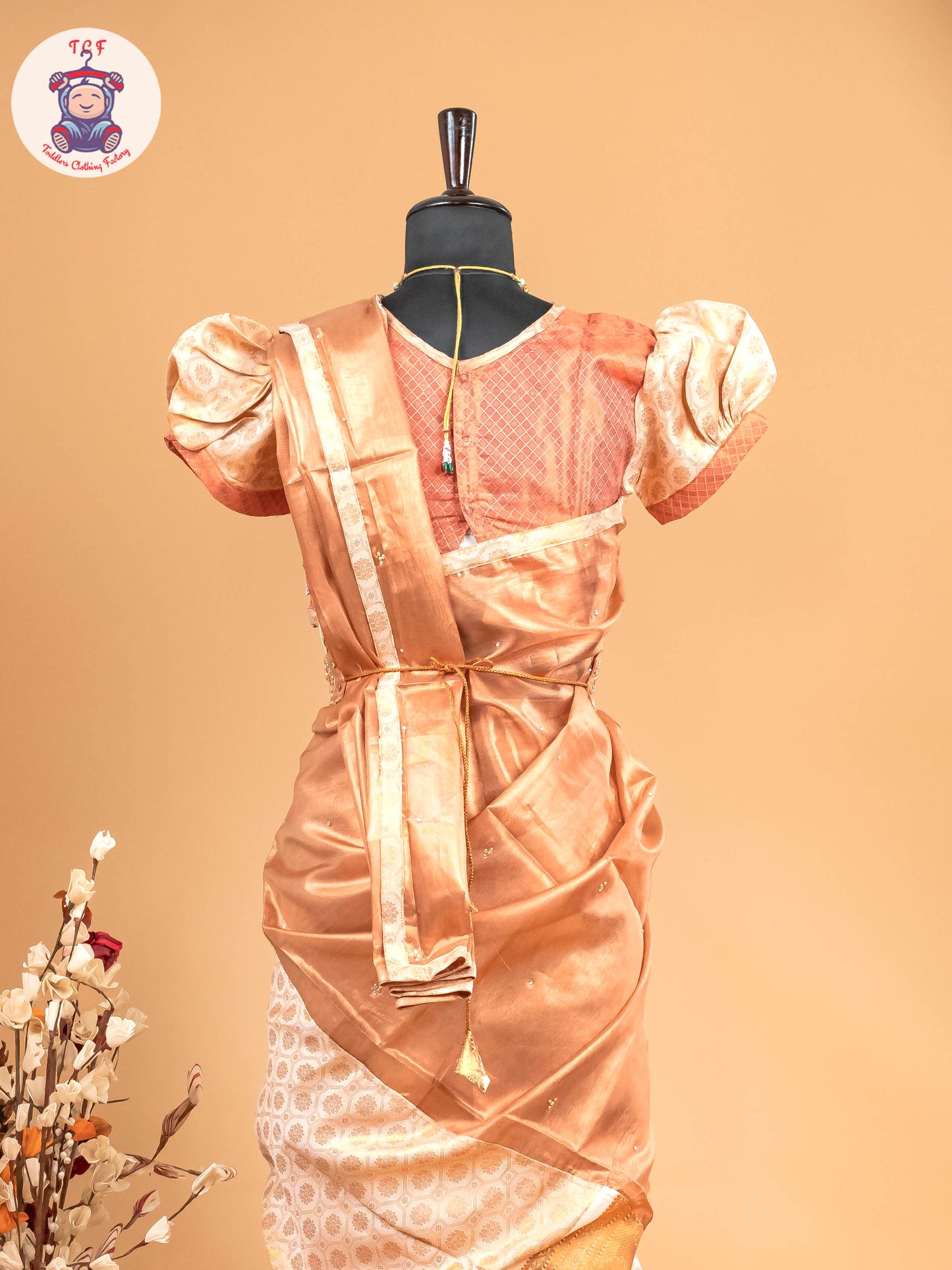 Sandal - Girls Readymade Welcro Saree