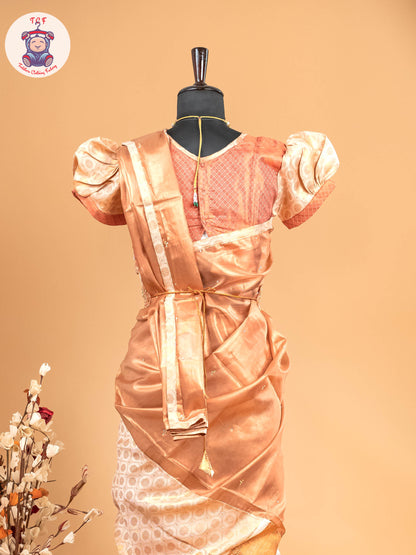 Sandal - Girls Readymade Welcro Saree