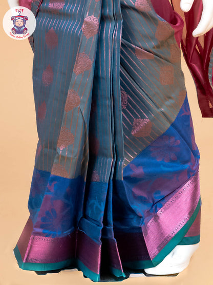 Pink - Girls Readymade Welcro Saree