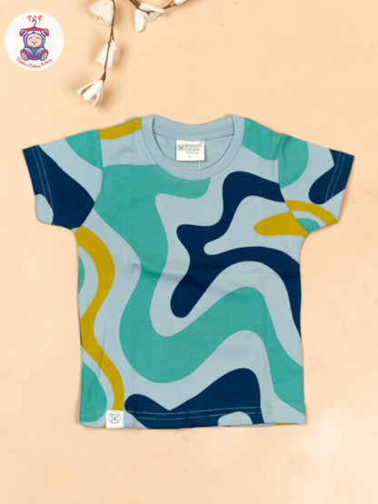 Green & Navy Blue - T-Shirts & Shorts
