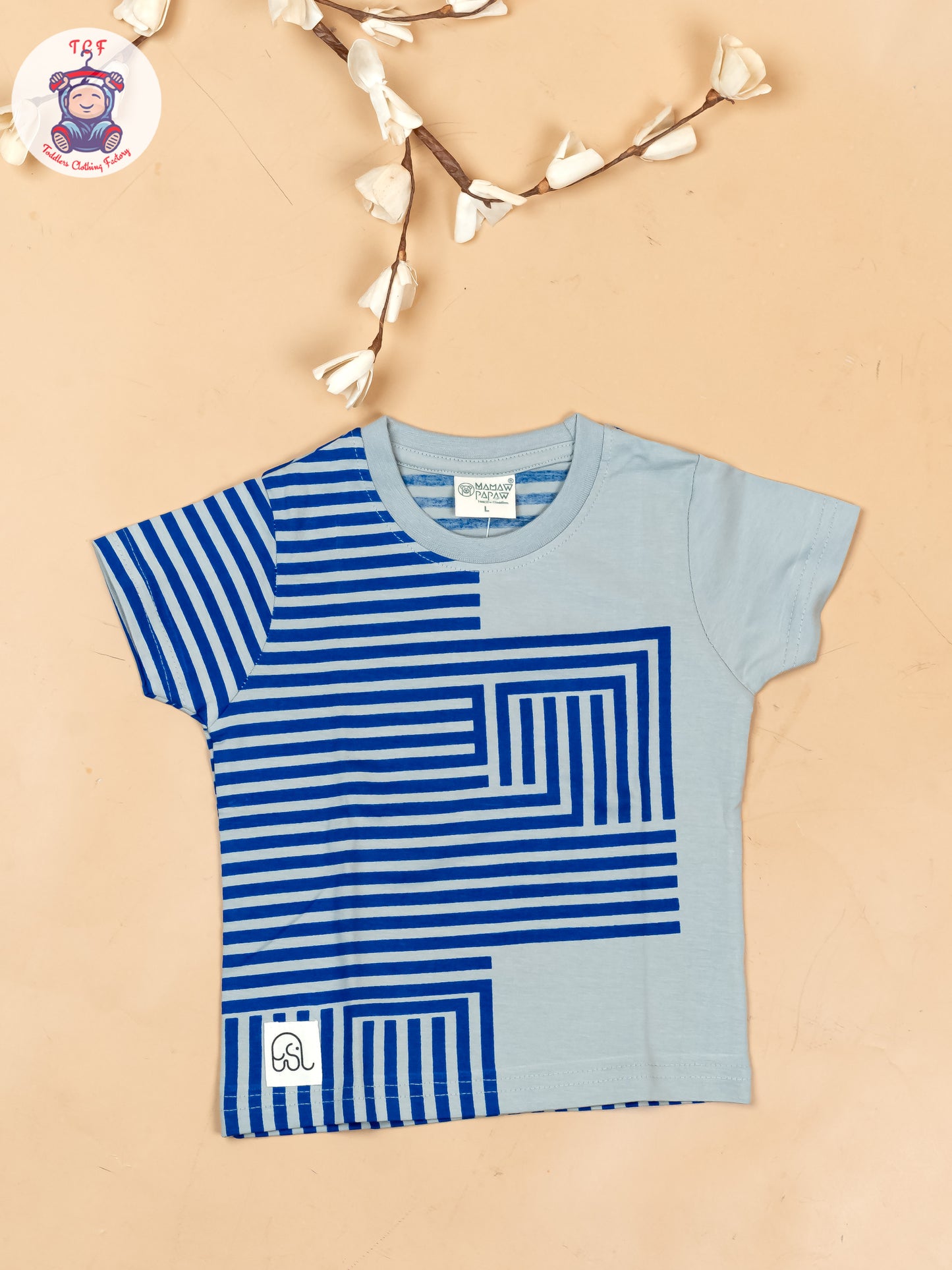 Grey & Blue - T-Shirts & Shorts