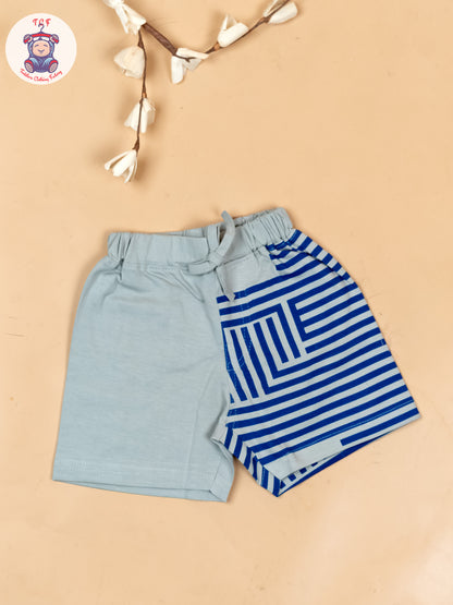 Grey & Blue - T-Shirts & Shorts