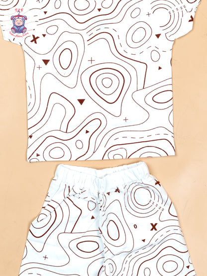 White - T-Shirts & Shorts