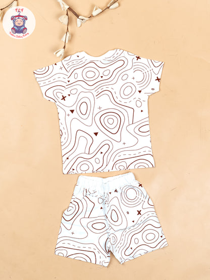 White - T-Shirts & Shorts