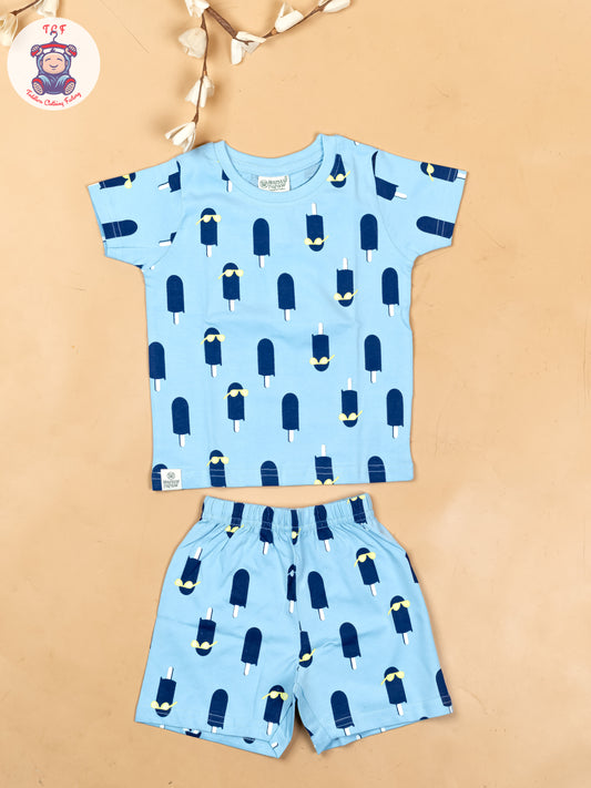 Sky Blue - T-Shirts & Shorts