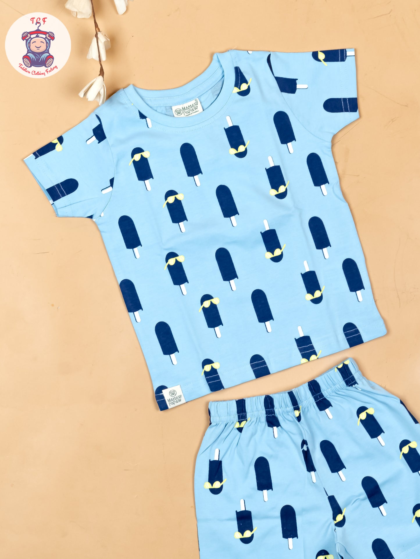 Sky Blue - T-Shirts & Shorts
