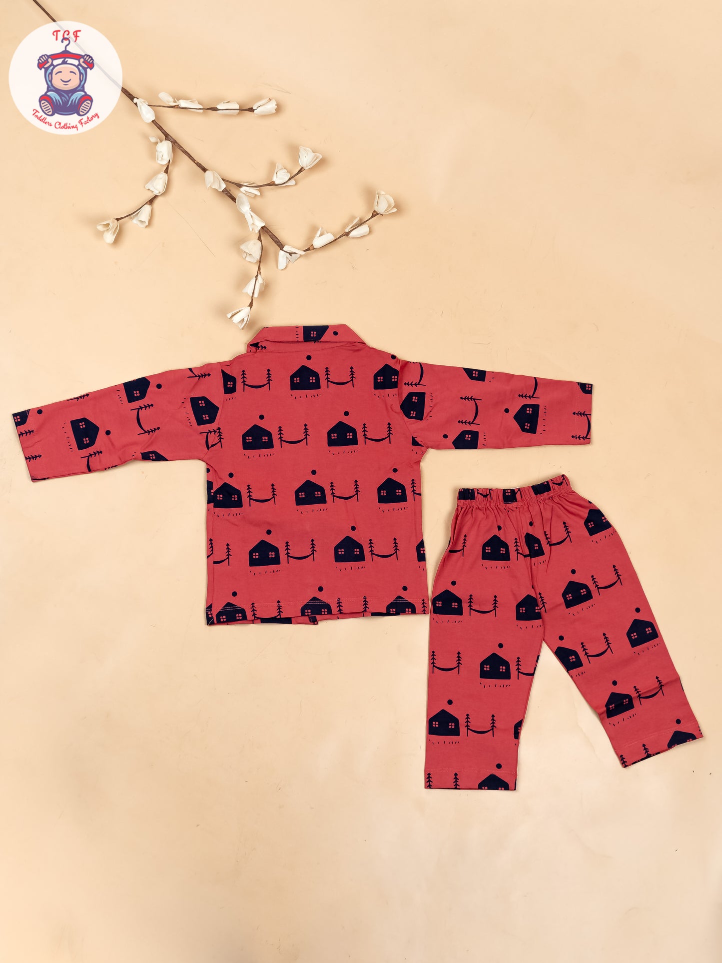 Majentha & Navy Blue  - Boys Readymade Shirts & Pant