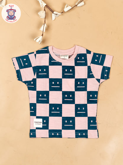 Onion Pink & Navy Blue - T-Shirts & Shorts