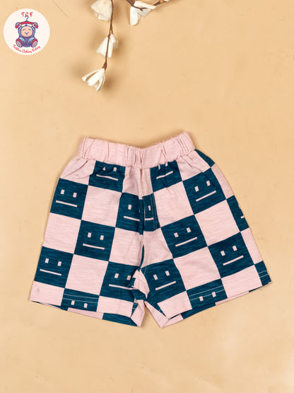 Onion Pink & Navy Blue - T-Shirts & Shorts
