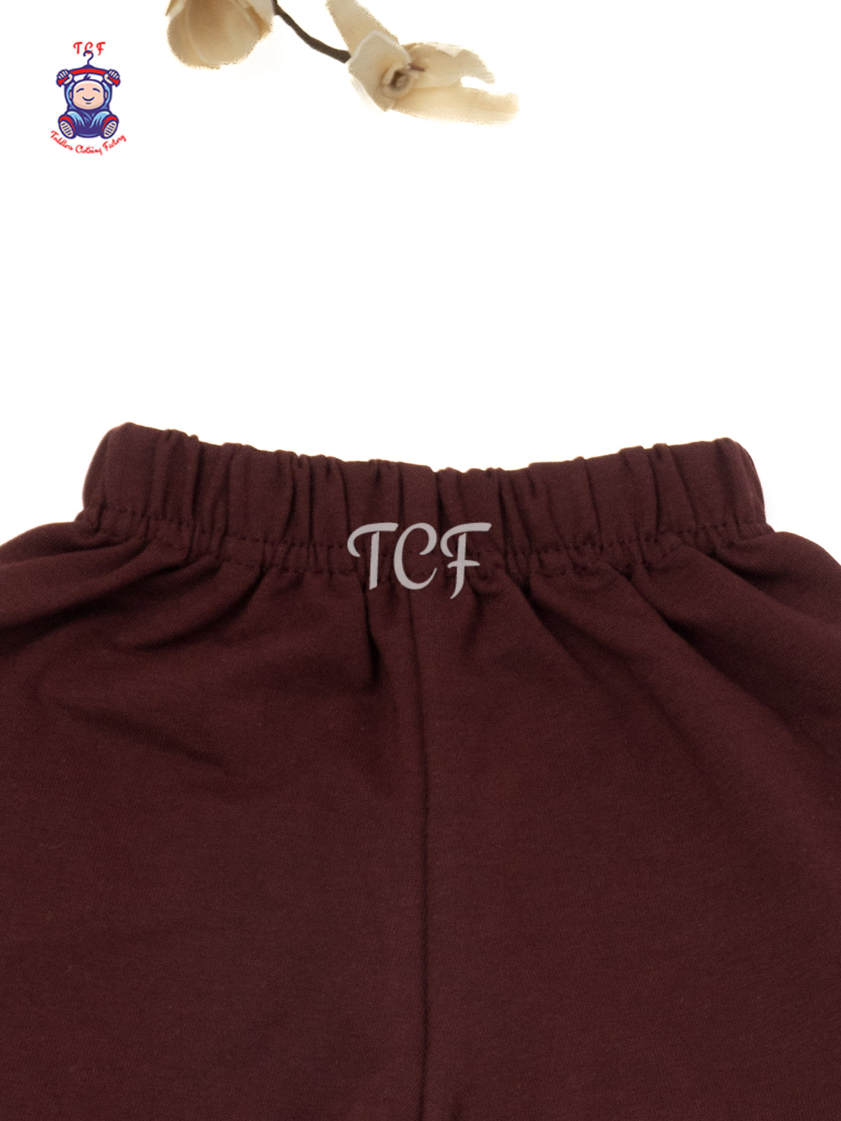 Solid Maroon Cotton Shorts