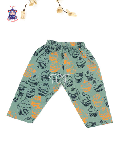 Cupcake Printed Cotton Shorts