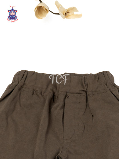 Brown Cotton Shorts