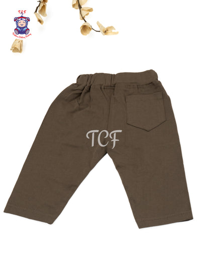 Brown Cotton Shorts