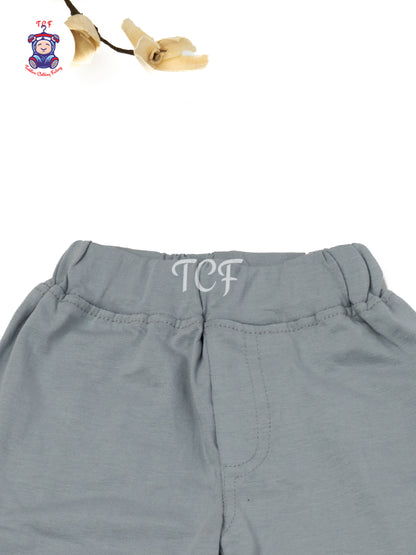 Light Grey Cotton Shorts