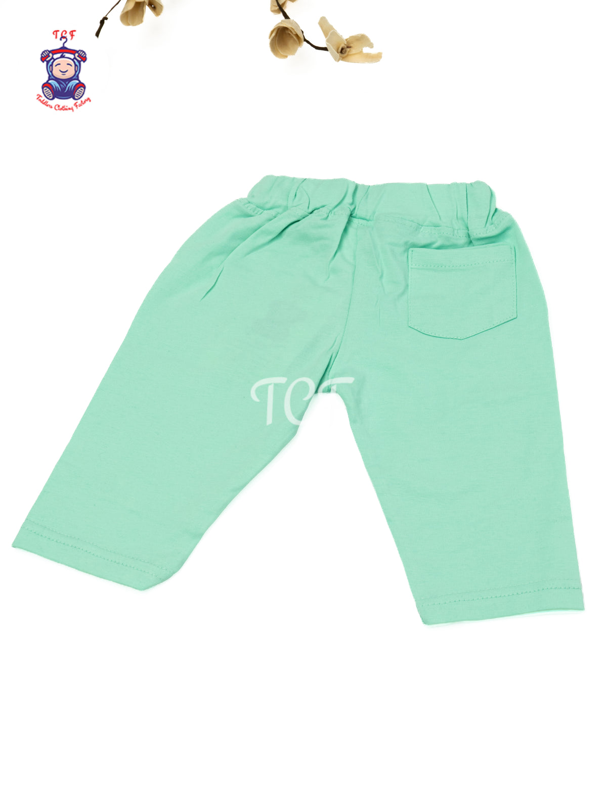 Mint Green Cotton Shorts