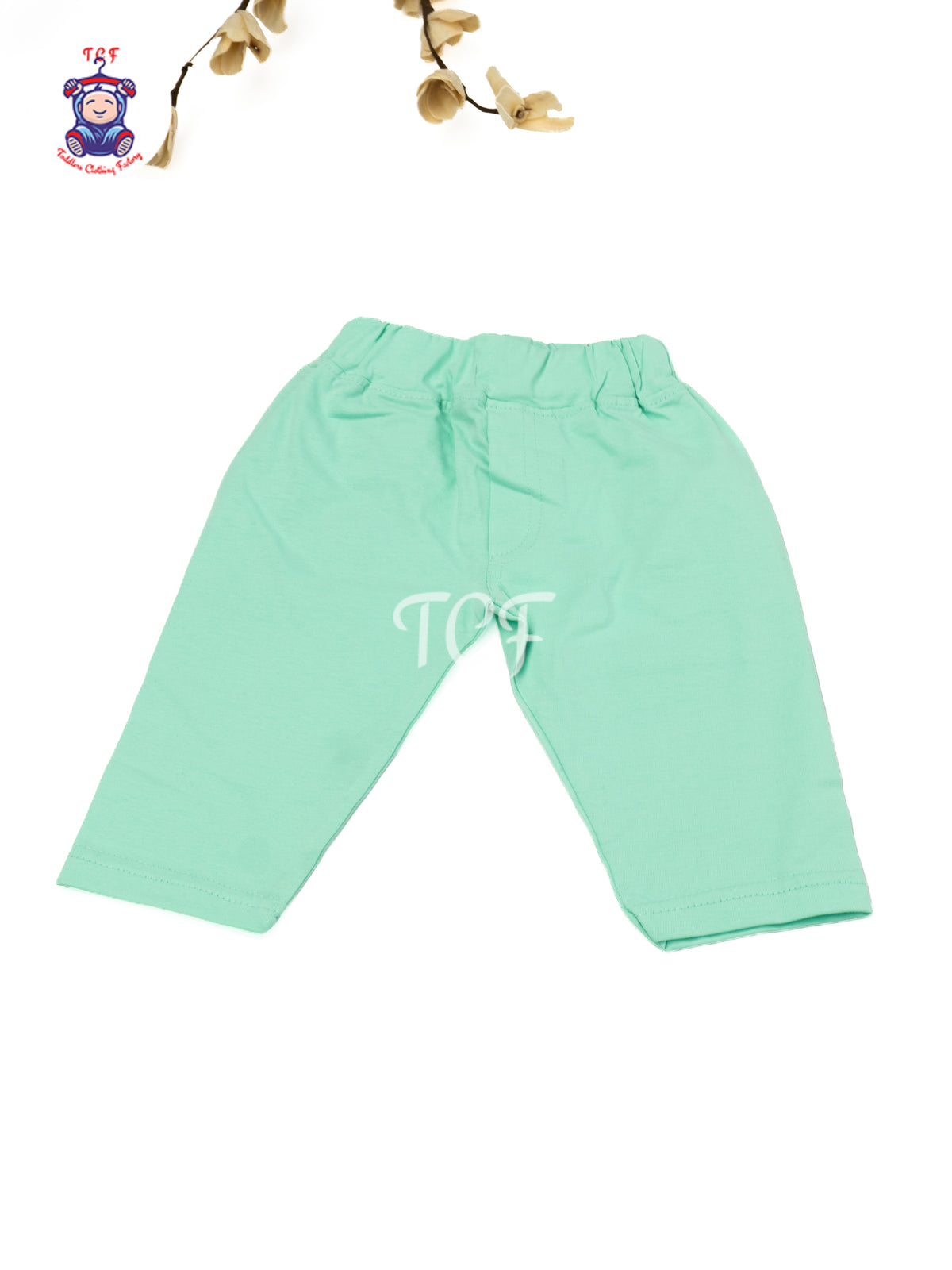 Mint Green Cotton Shorts