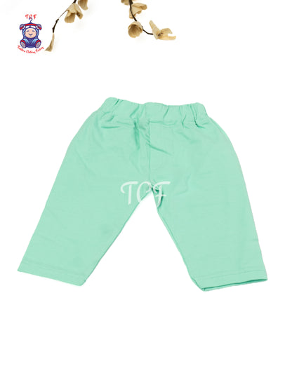 Mint Green Cotton Shorts