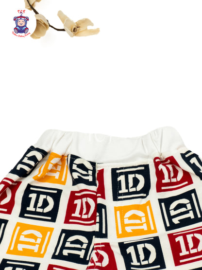 Multi-Color Printed Cotton Shorts