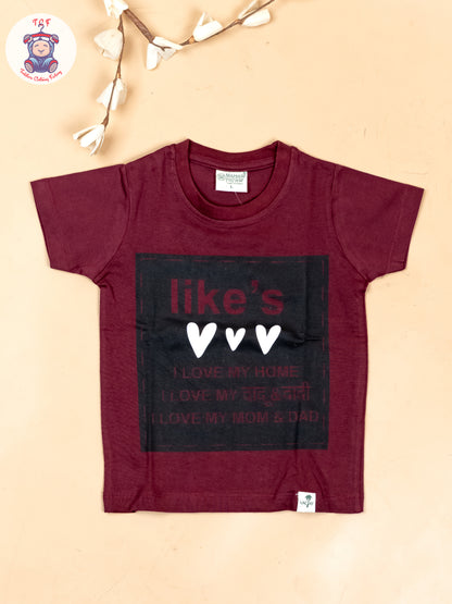 Maroon & Grey - T-Shirts & Shorts