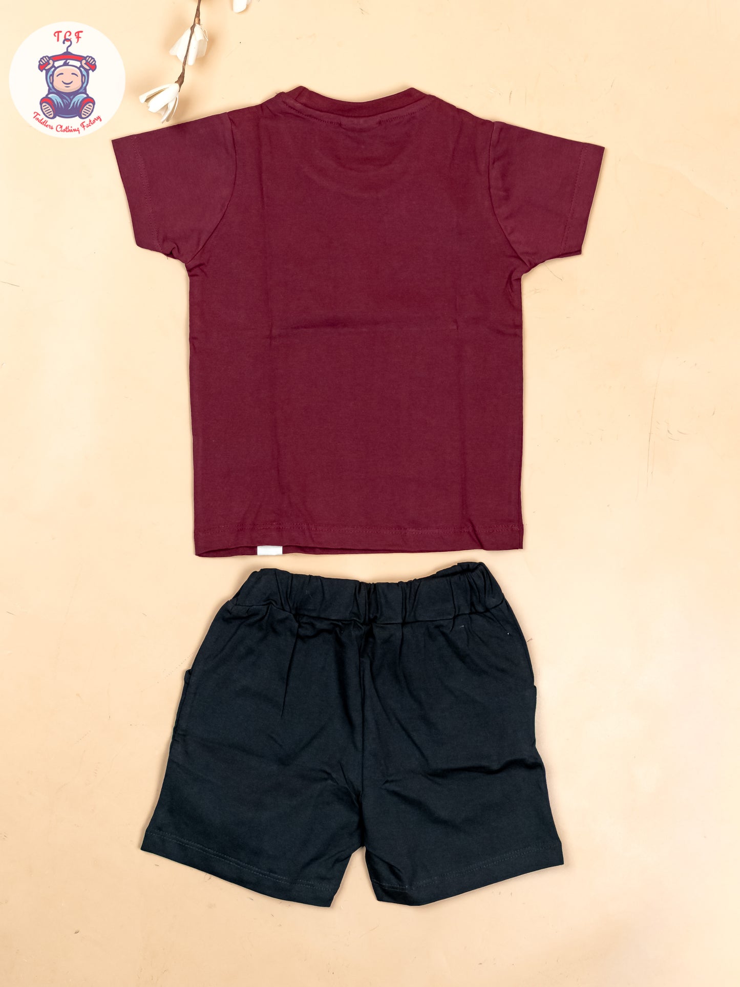 Maroon & Grey - T-Shirts & Shorts