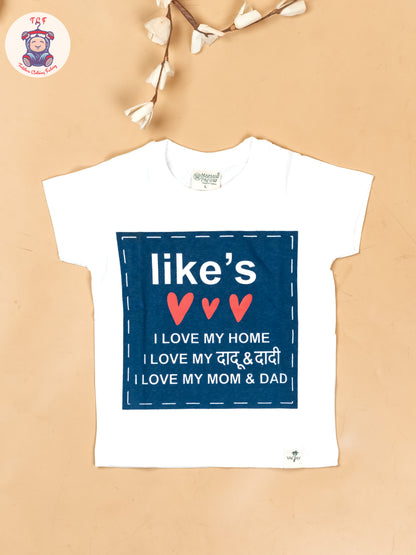 White & Blue - T-Shirts & Shorts