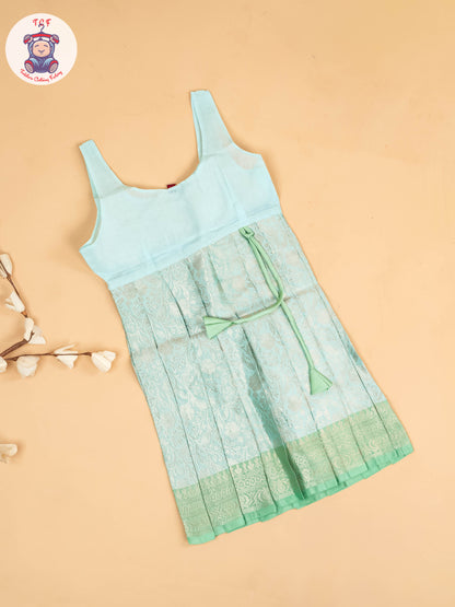 Pista Green - Girls Readymade Pavadai Sattai