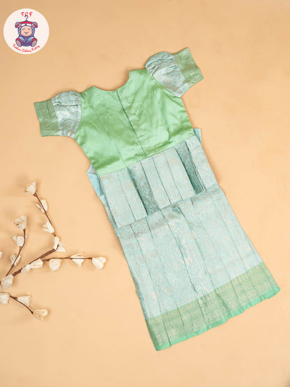 Pista Green - Girls Readymade Pavadai Sattai