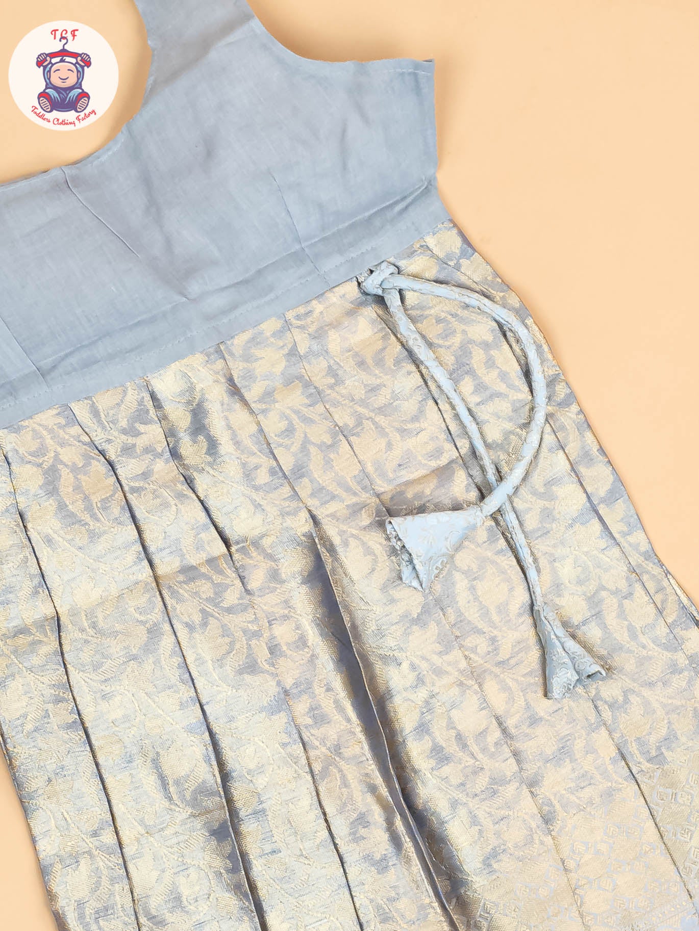 Light Blue - Girls Readymade Pavadai Sattai