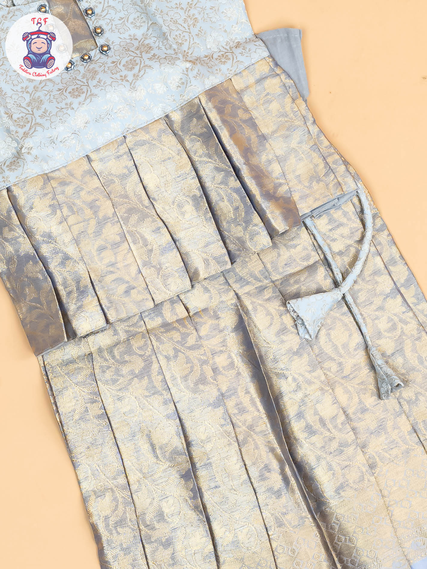 Light Blue - Girls Readymade Pavadai Sattai