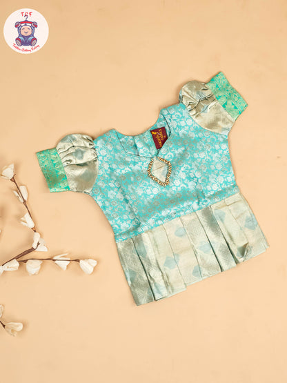 Light Green - Girls Readymade Pavadai Sattai