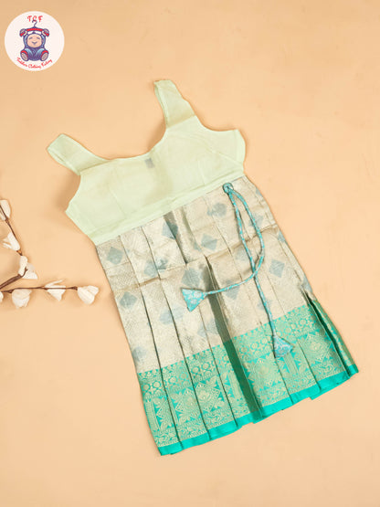 Light Green - Girls Readymade Pavadai Sattai
