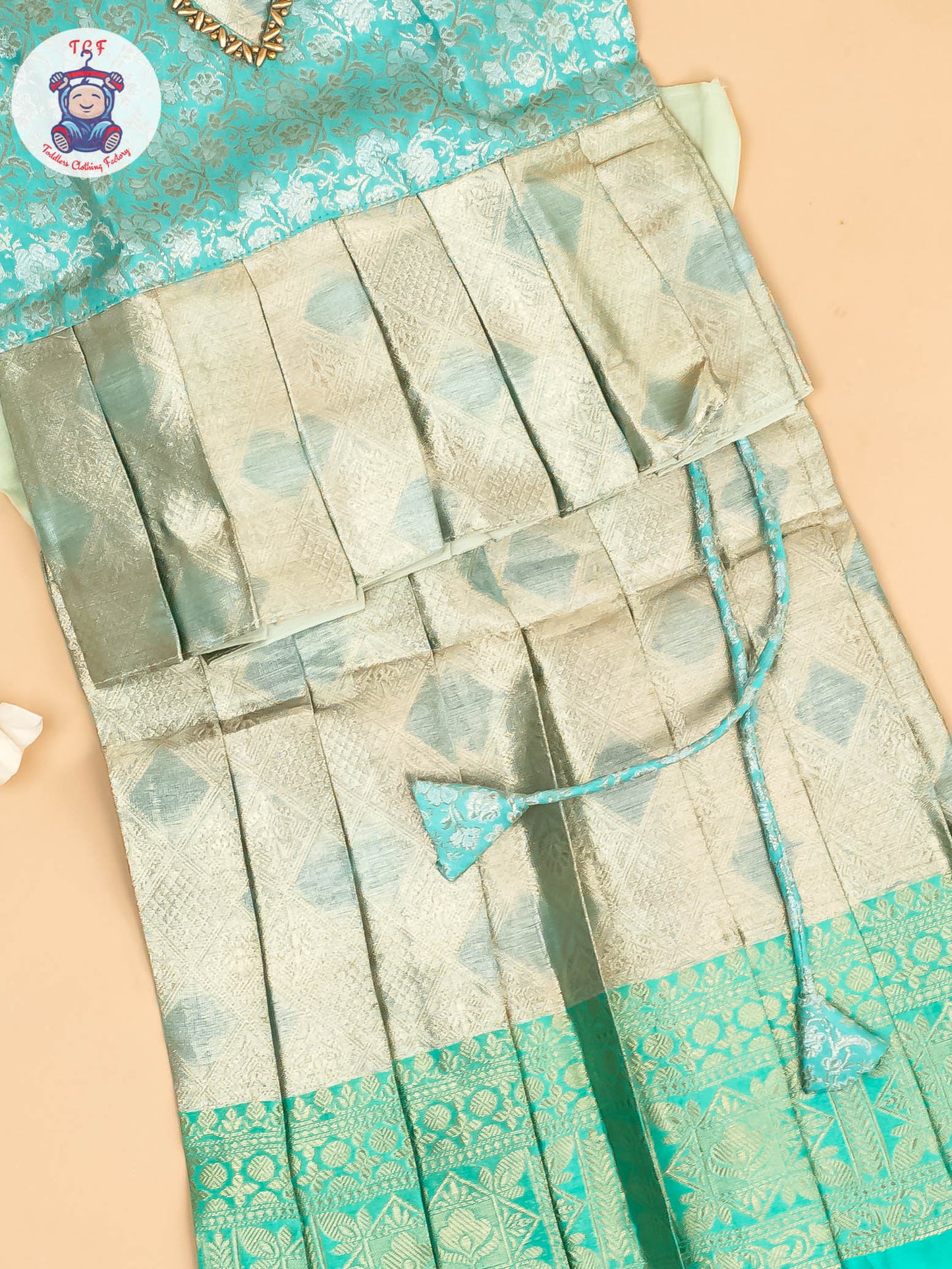 Light Green - Girls Readymade Pavadai Sattai