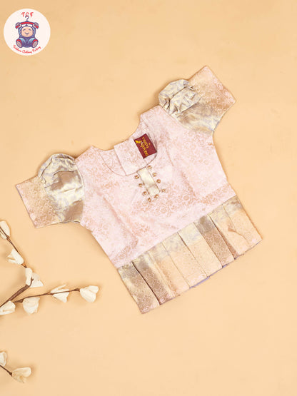 Lite Pink - Girls Readymade Pavadai Sattai