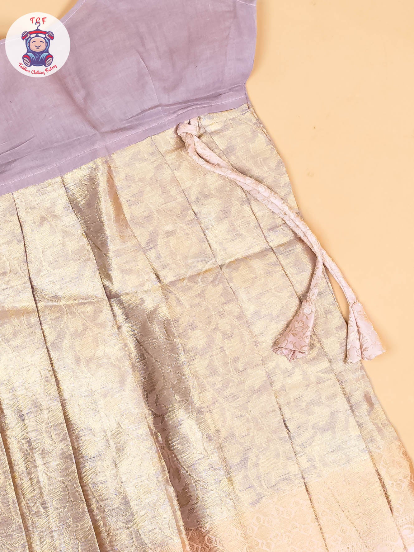 Lite Pink - Girls Readymade Pavadai Sattai