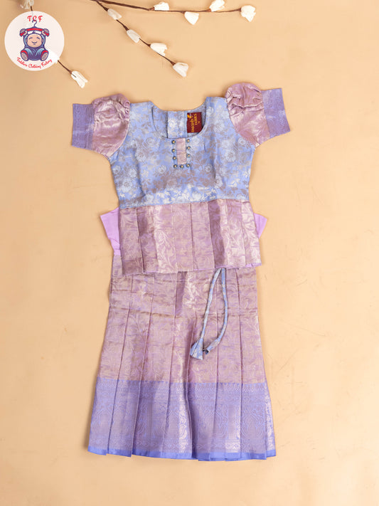 Lavender - Girls Readymade Pavadai Sattai