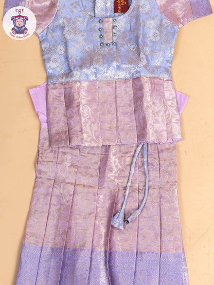 Lavender - Girls Readymade Pavadai Sattai