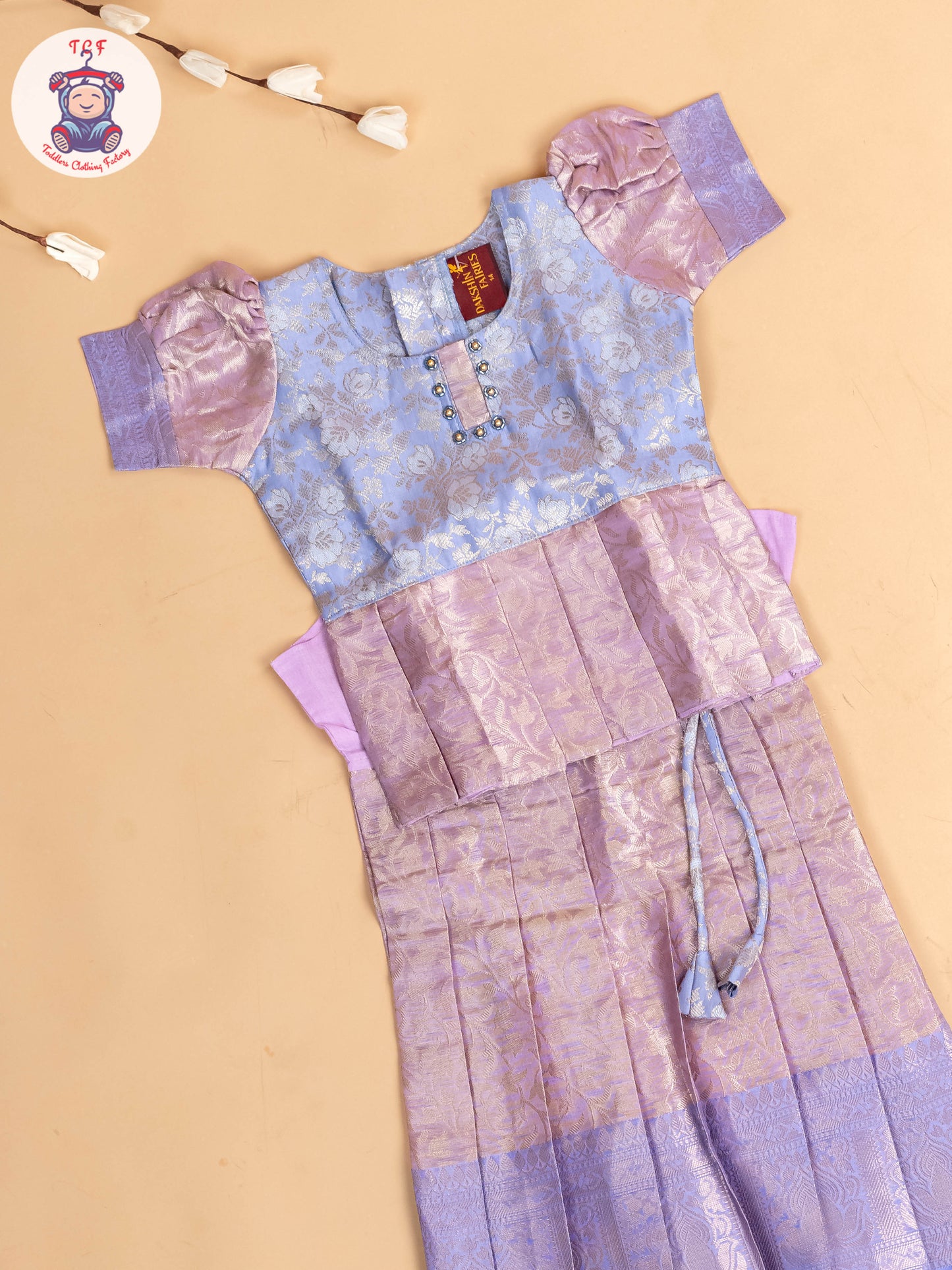 Lavender - Girls Readymade Pavadai Sattai
