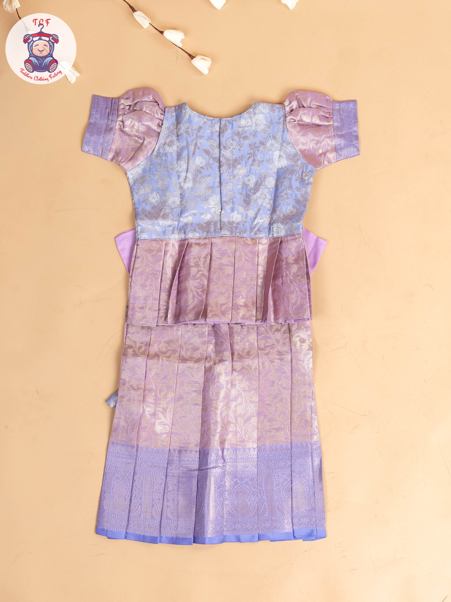 Lavender - Girls Readymade Pavadai Sattai