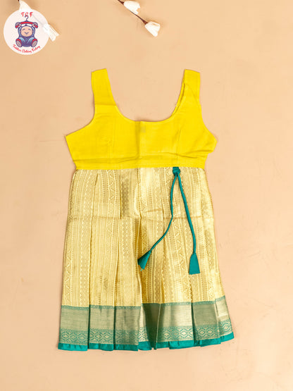 Green & God - Girls Readymade Pavadai Sattai