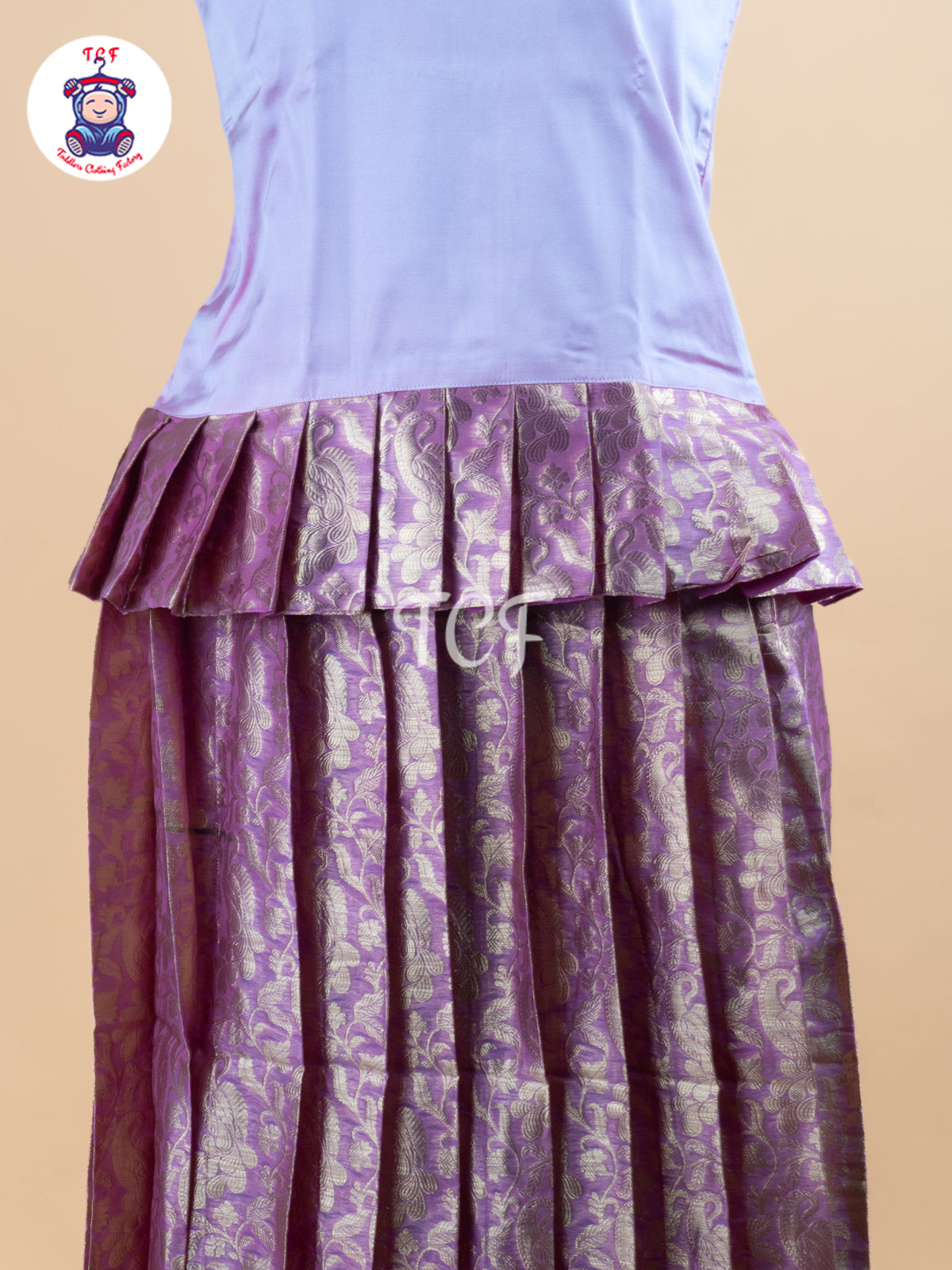 Baby Pink - Girls Readymade Pavadai Sattai